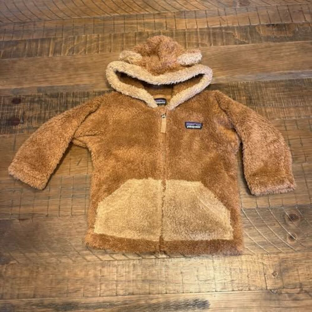Patagonia Baby Bear Furry Friends Hoody 12-18 months